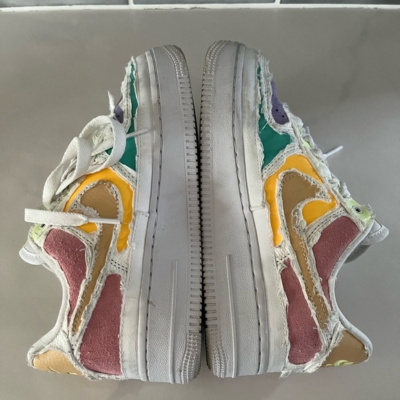 Nike Air Force 1 '07 PRM Arctic Punch Pastel Tear Off Women's Size 5 Platform - Picture 5 of 9